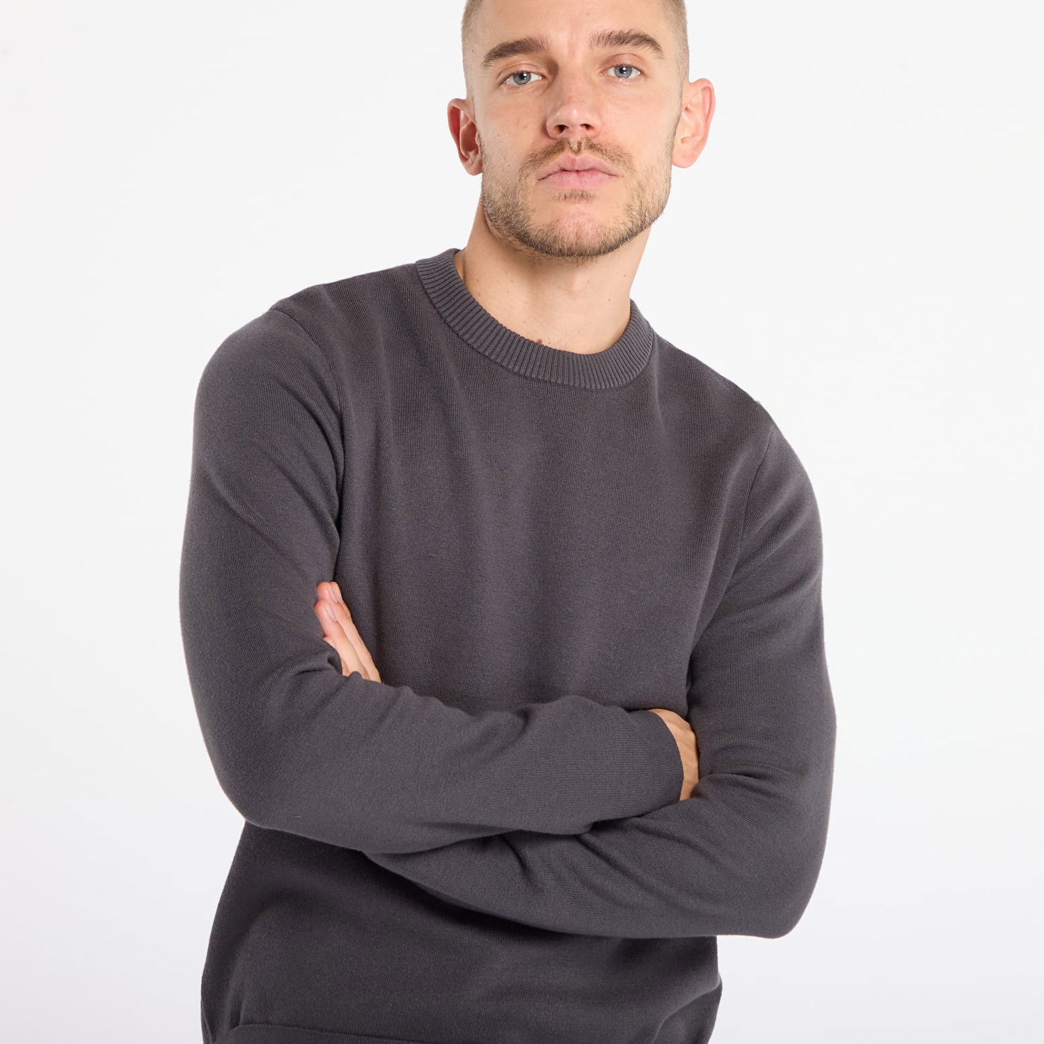 Sveter Samsoe Samsoe Saniklas Crew Neck Sweater Šedá | M24300029_190205TCX, 1