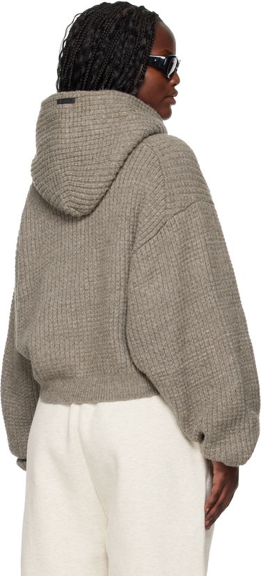 Mikina Fear of God ESSENTIALS Holiday Heavy Waffle 90s Hoodie Šedá | 192HO255012FW, 2