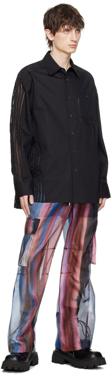 Košeľa Feng Chen Wang Feng Chen Wang Paneled Shirt Čierna | FMS17SR02, 3