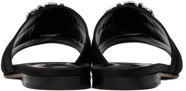 Doplnky Manolo Blahnik Manolo Blahnik Martamod Satin Slide Sandals with Crystal Embellishment Ružová | 218-0049, 4