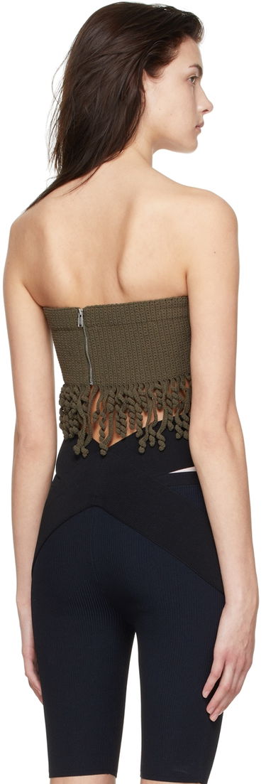 Tielko Dion Lee Dion Lee Cotton Fringe Bandeau Zelené | A7572S22, 2