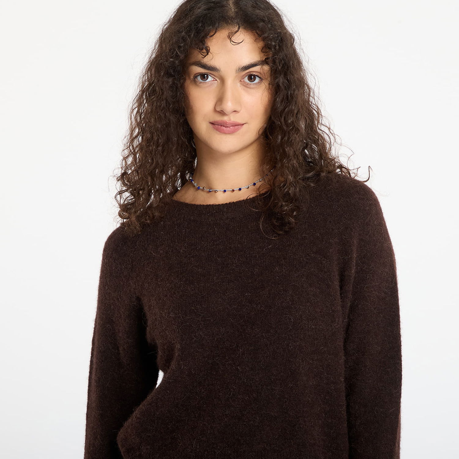 Sveter Samsoe Samsoe Short Crew Neck Sweater Nor O-N Hnedá | F00022152_191111TCX, 1