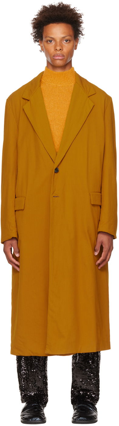 Single-Breasted Twill Coat