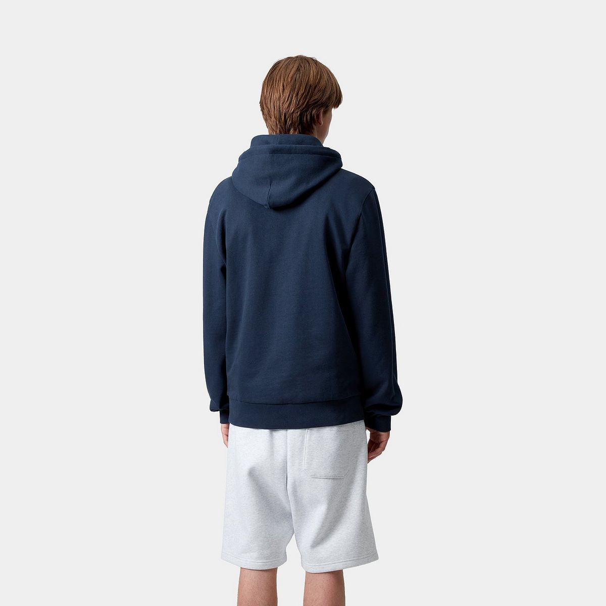 Mikina Carhartt WIP Carhartt WIP Hooded Script Embroidery Sweatshirt Navy | I035392_25, 1