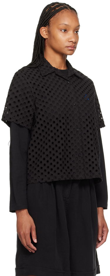 Košeľa YMC YMC Vegas Eyelet Cropped Shirt Čierna | Q2WAD, 1