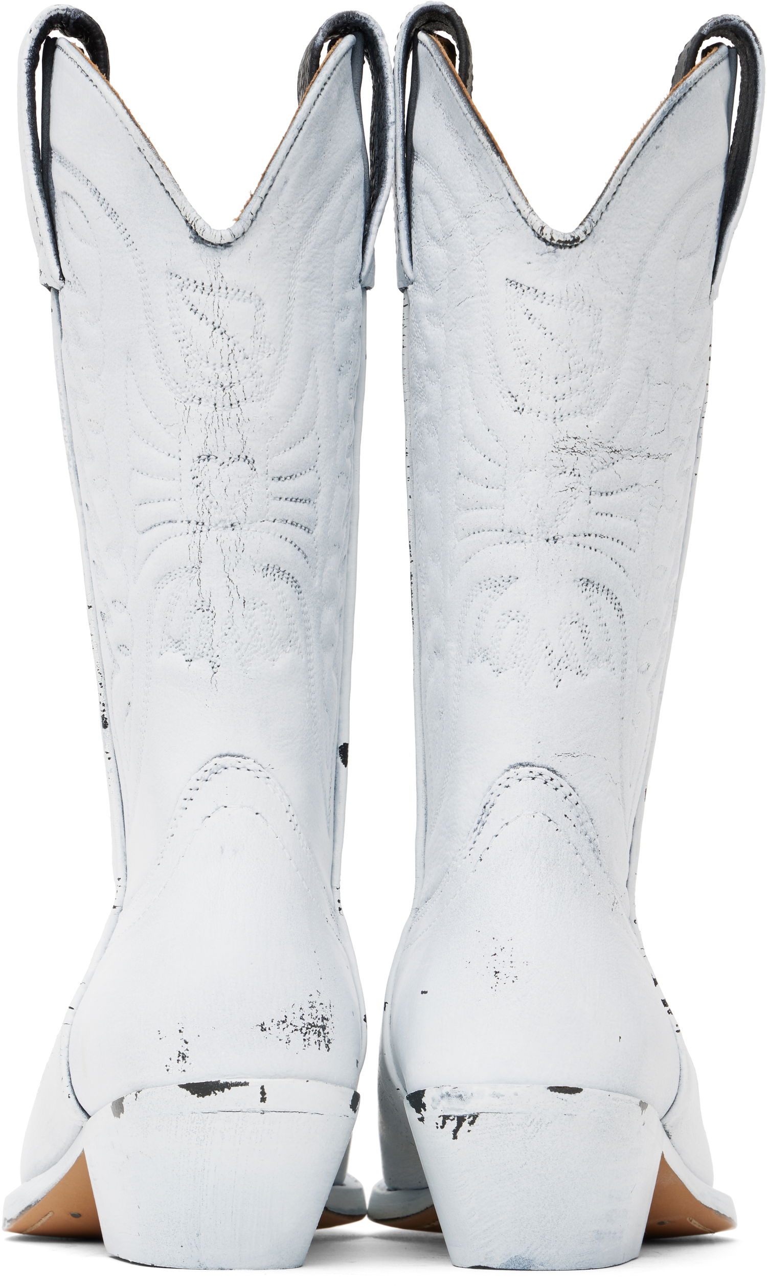 Oblečenie Maison Margiela MM6 Maison Margiela Painted Cowboy Boots Biela | S66WW0093 P8299, 1