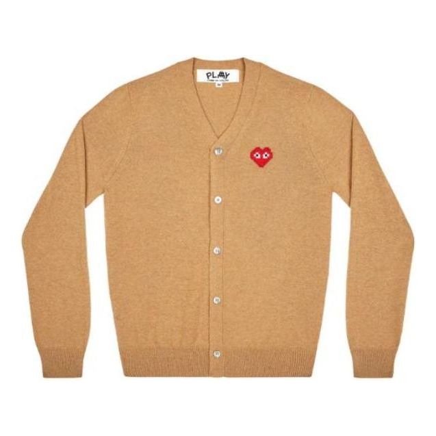 Sveter Comme des Garçons Play Cardigan With Emblem Béžová | AZ-N084-051-3, 0