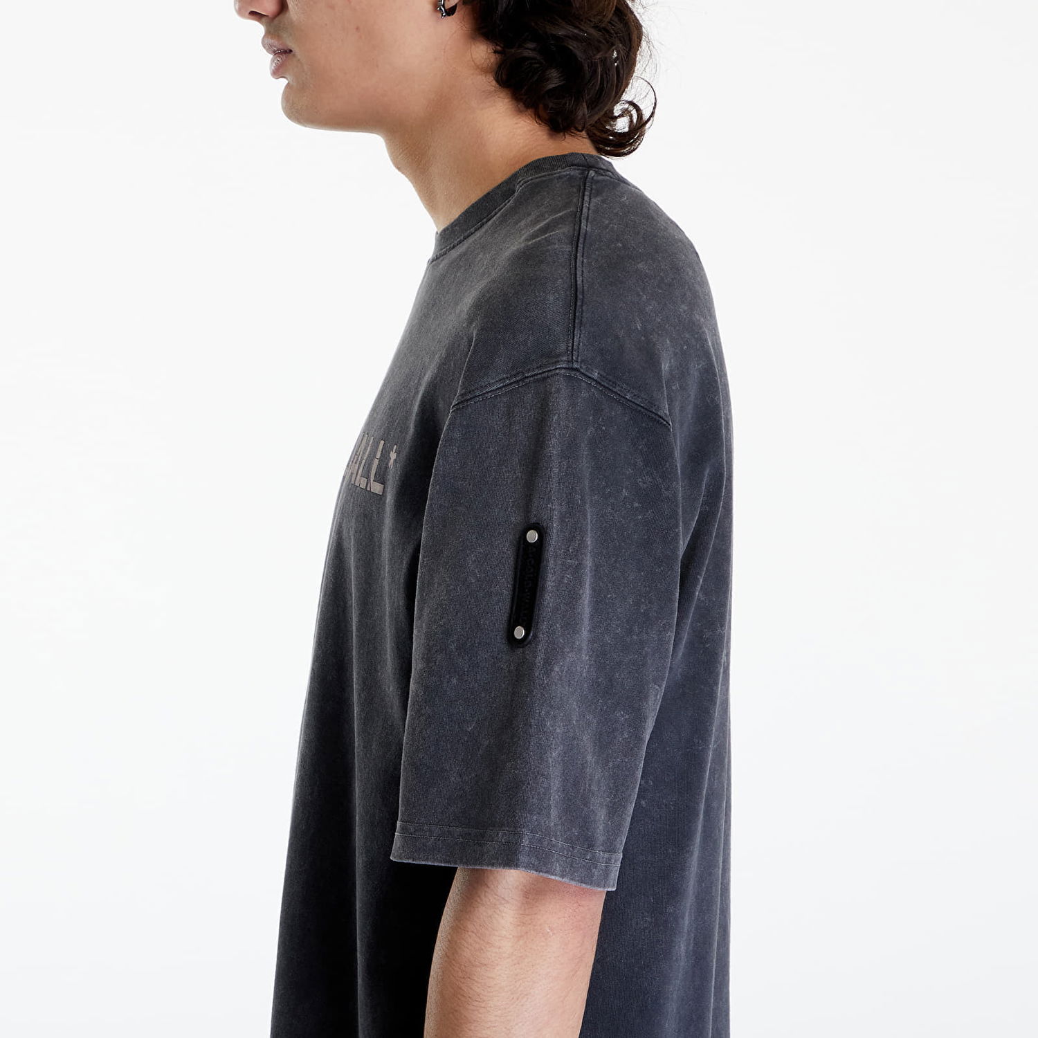 Tričko A-COLD-WALL* Overdye Logo T-Shirt Čierna | ACWMTS186 Onyx, 1