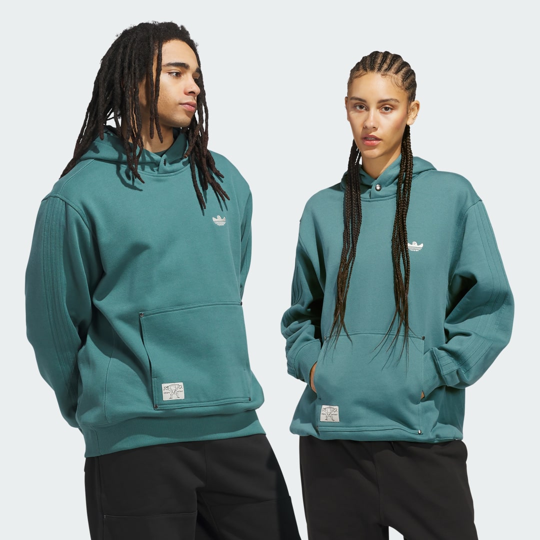 Mikina adidas Performance Shmoofoil Heavyweight Hoodie Zelené | JX5444, 0