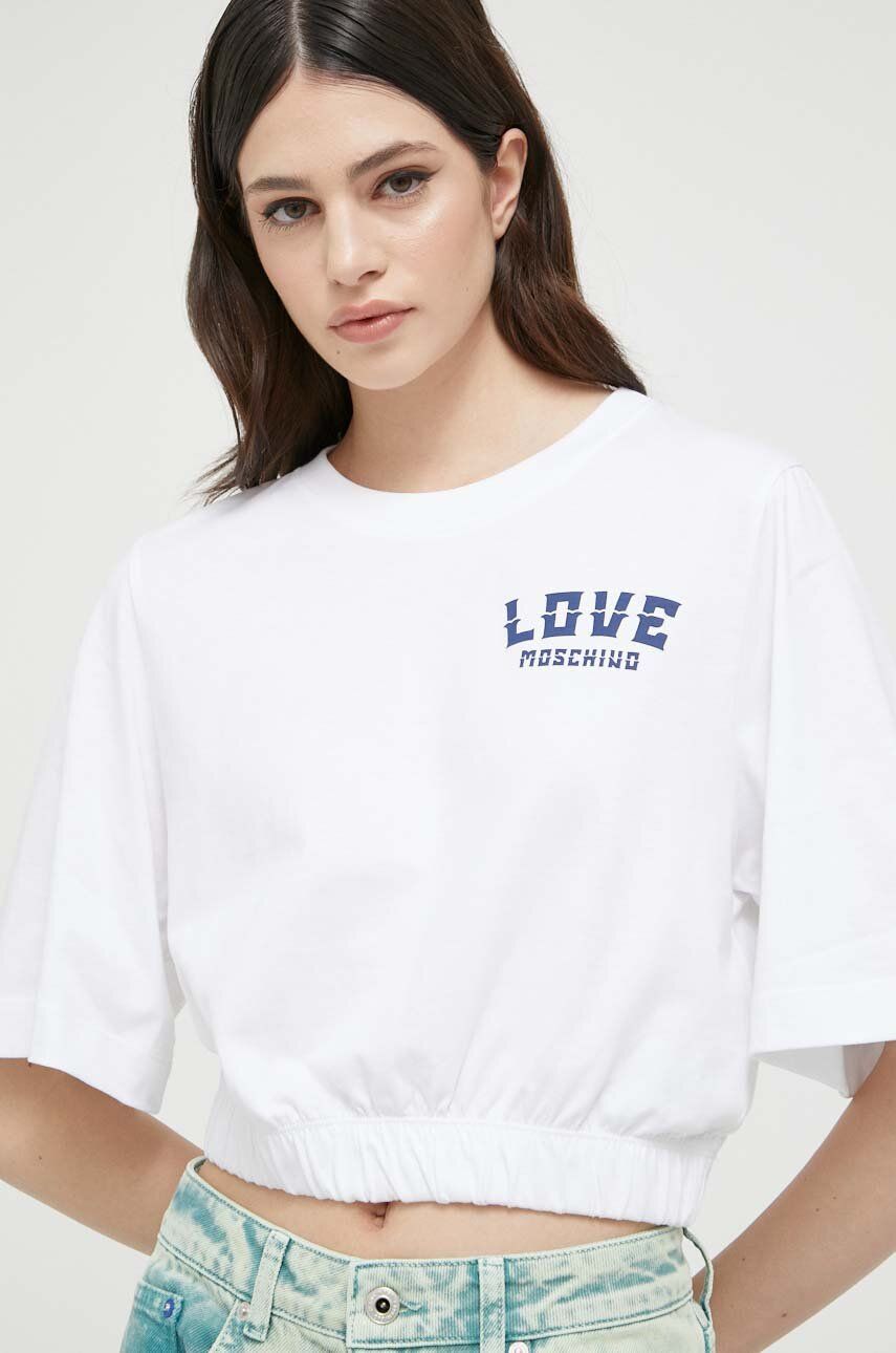 Tričko Moschino Love Cotton T-shirt Biela | W.4.H97.01.M.3876, 0
