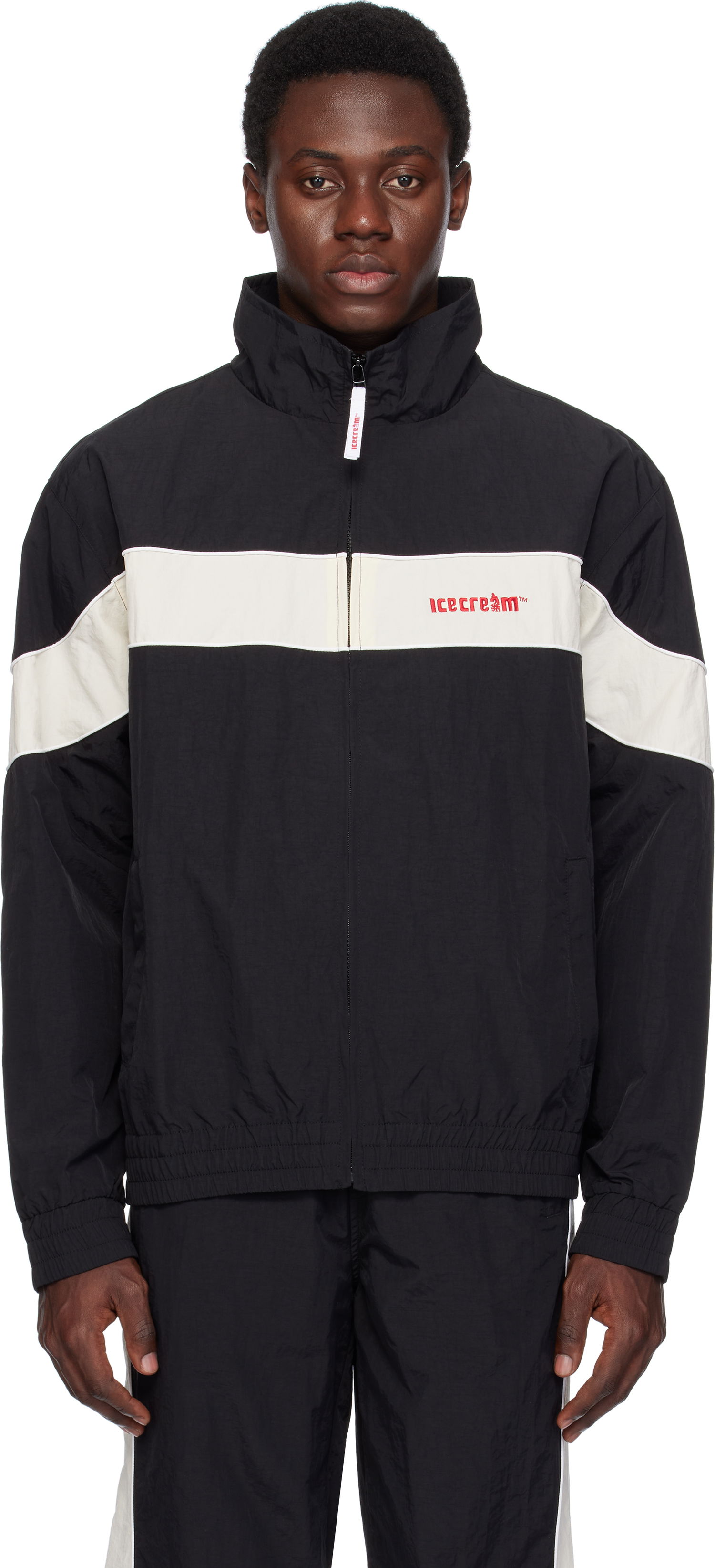 Vetrovka BBC IceCream ICECREAM Nylon Track Jacket Čierna | IC24409, 0