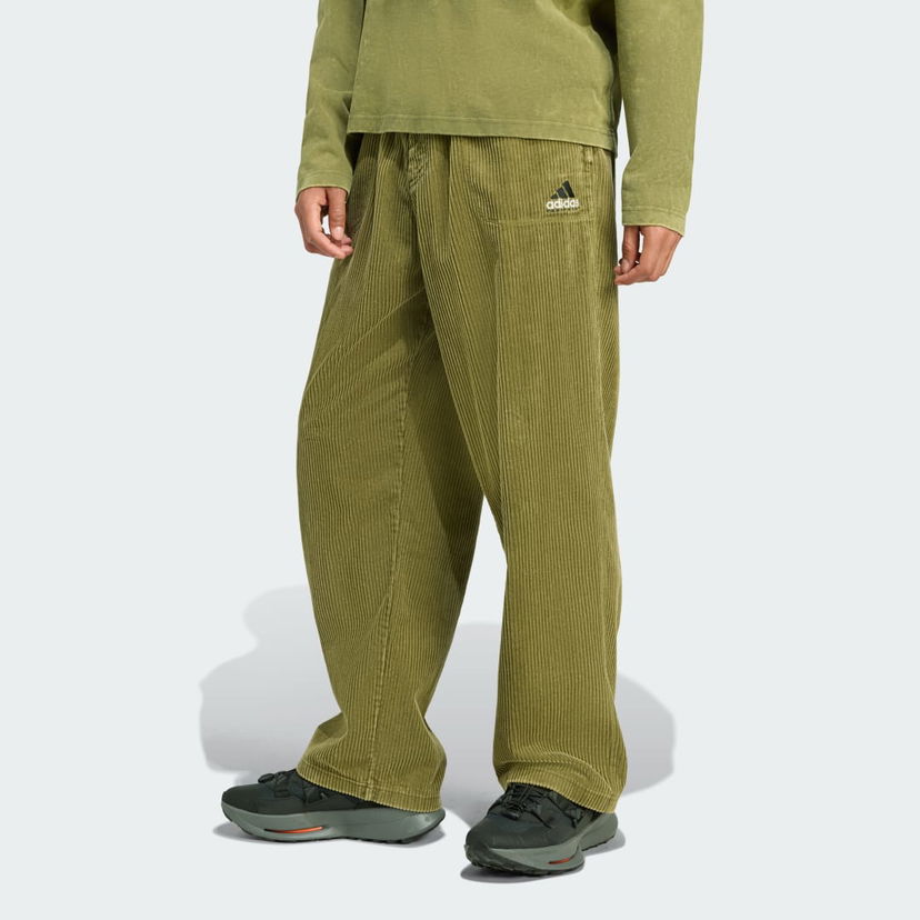 Nohavice adidas Performance Equipment Corduroy Pants Zelené | JX1468