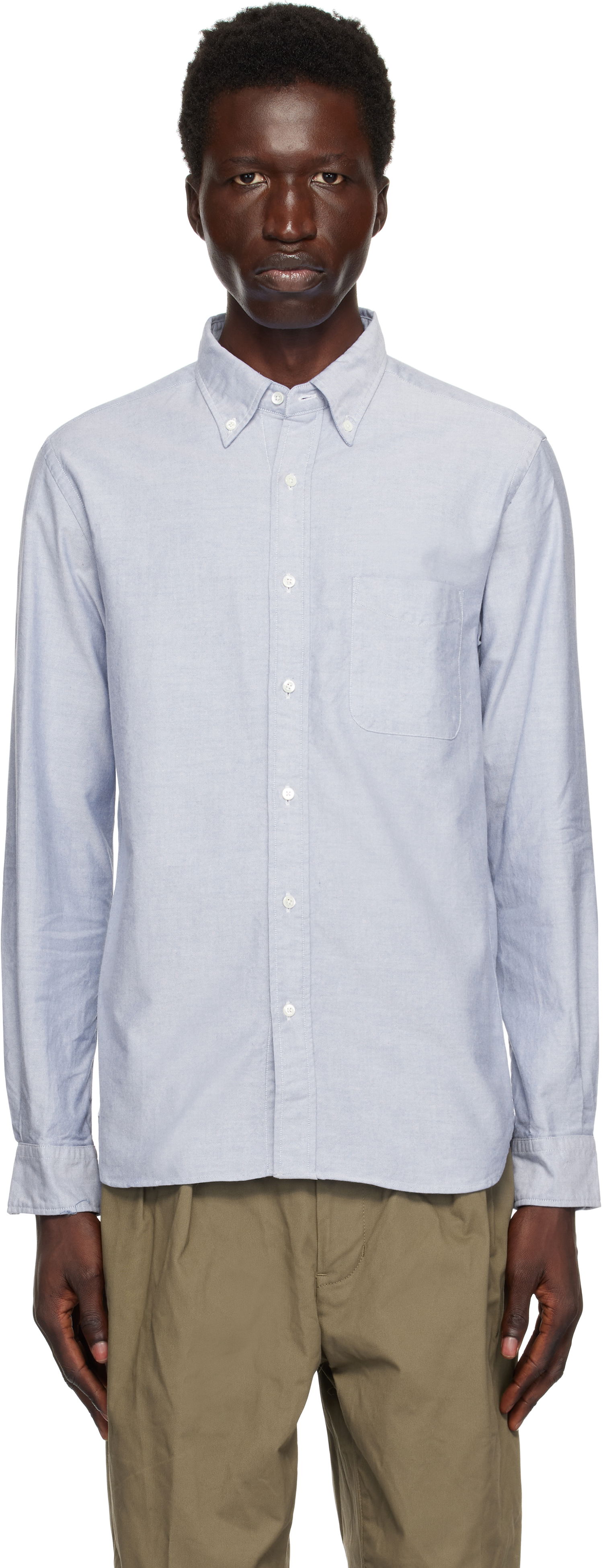 Košeľa BEAMS BEAMS PLUS BD Oxford Shirt Modrá | 38110011139, 0