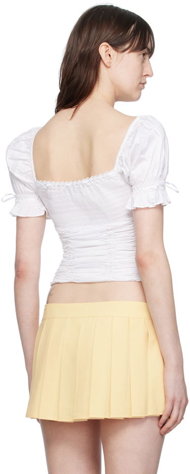 Sukňa GUIZIO Guizio Fontana Shirred Crop Top Žltá | S24138W089, 2