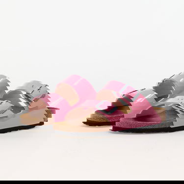 Tenisky a topánky Birkenstock Arizona Birko-Flor Patent Patent Candy Pink/Black Ružová | 1026957, 5