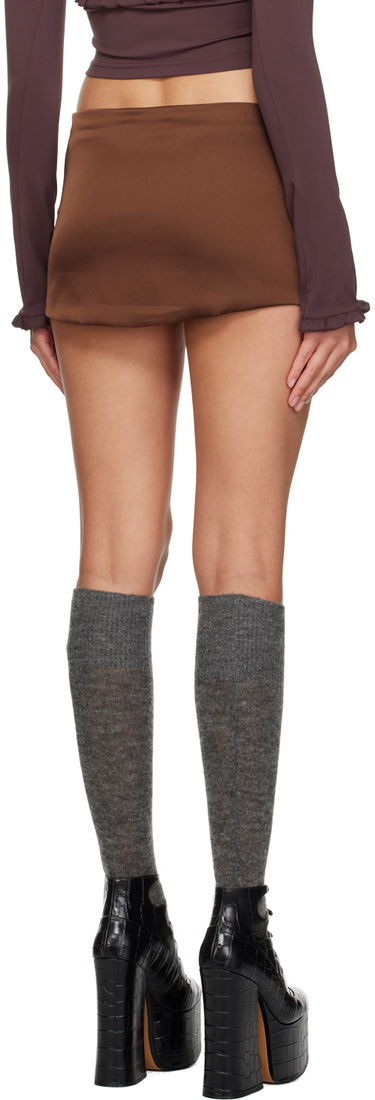 Sukňa GUIZIO Guizio Zip Miniskirt Hnedá | F23311W022, 2