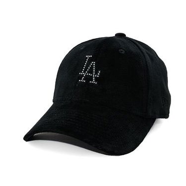 Šiltovka New Era MLB Diamante Velour 9FORTY LA Dodgers Adjustable Hat Čierna | 60595351, 0