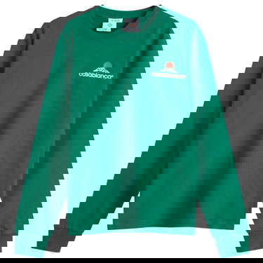 Tričko Casablanca Casablanca Montagne Printed Long Sleeve T-Shirt, Size Large Zelené | MPF25-JTP-151-02, 0