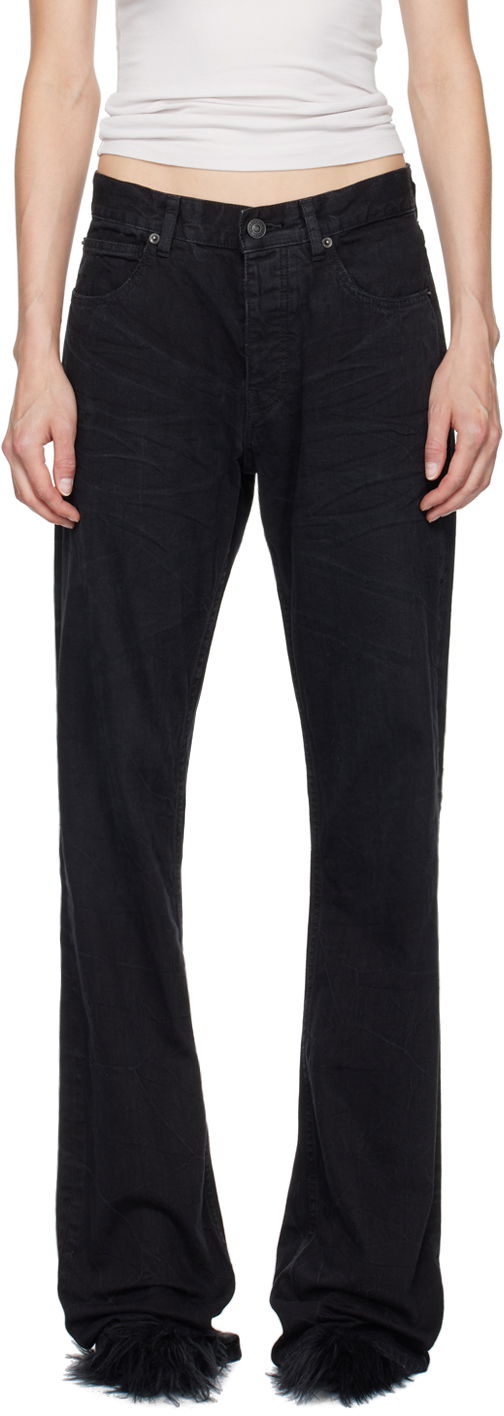 Džínsy Balenciaga Low Waist Straight Jeans Čierna | 794047 TQW54, 0