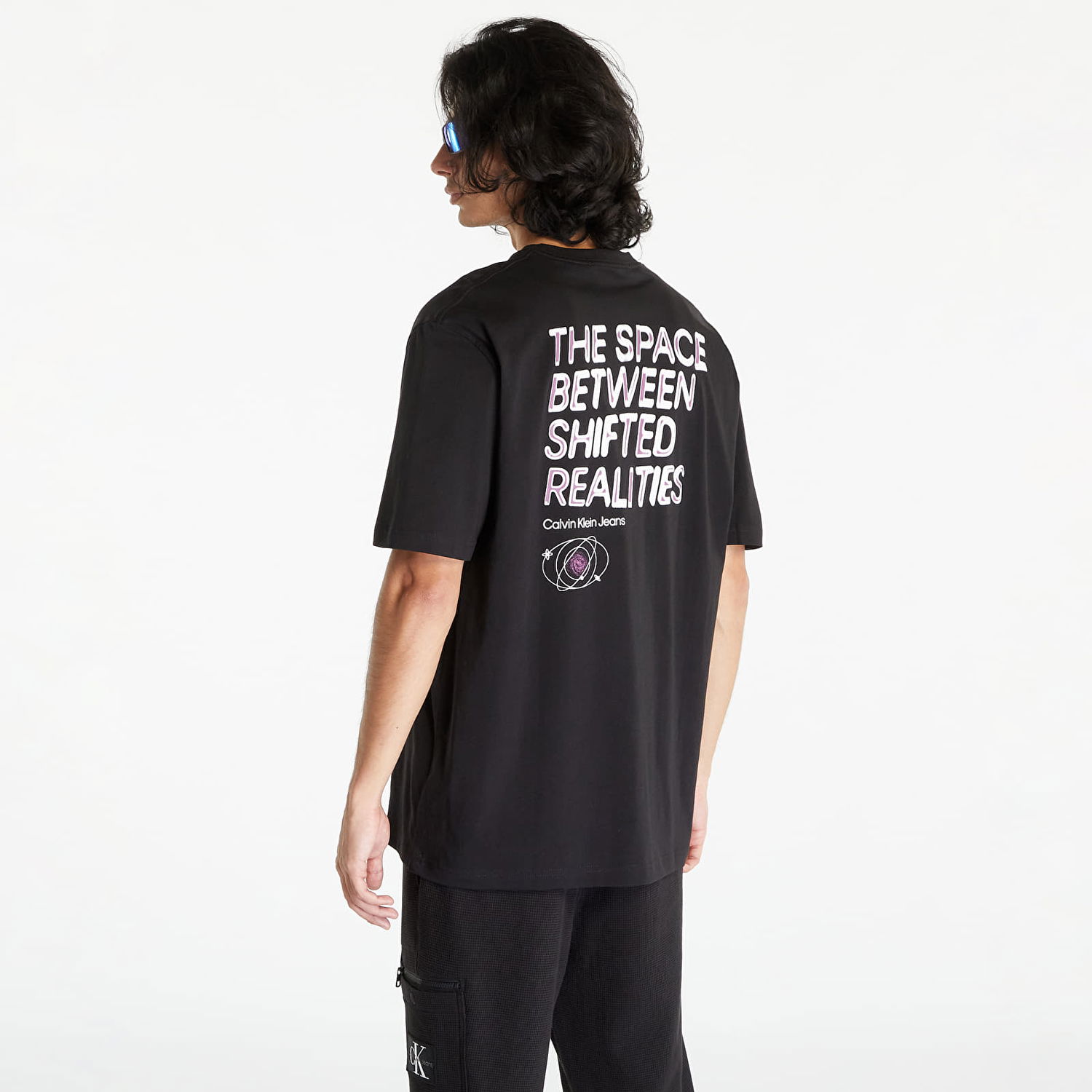 Tričko CALVIN KLEIN Jeans Future Fade Slogan Short Sleeve Tee Black Čierna | J30J324012 BEH, 1