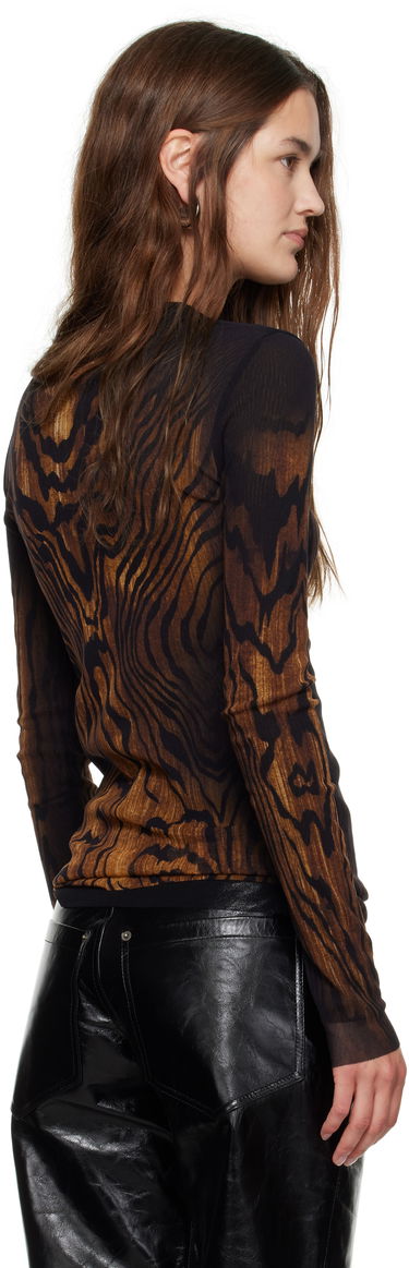 Tričko Jean Paul Gaultier Jean Paul Gaultier 'The Wood' Long Sleeve Hnedá | 25/03-W-TO335-M002P-0060, 2