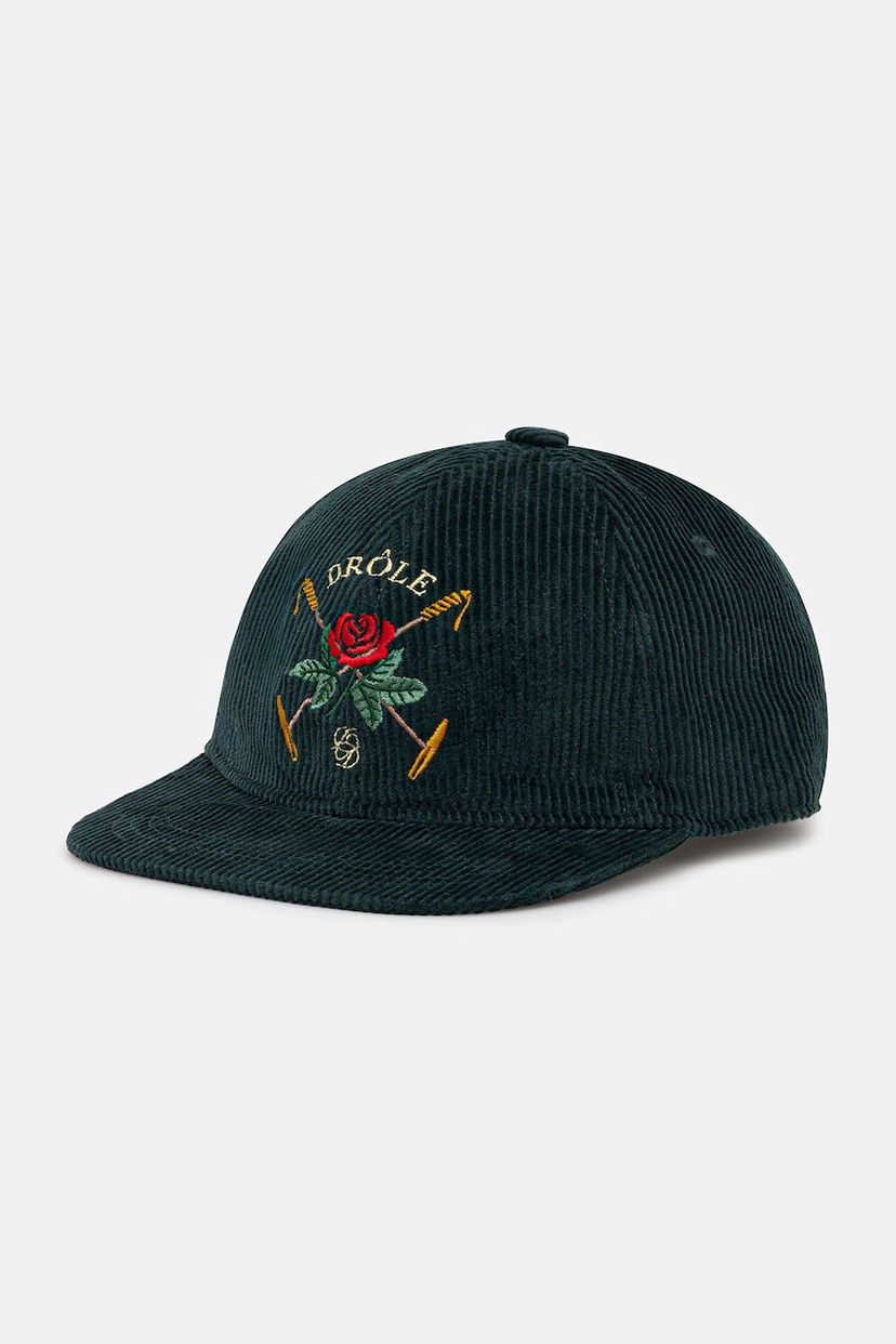 Šiltovka Drôle de Monsieur Drôle de Monsieur La Casquette Velours DrUle Rose Corduroy Baseball Cap Zelené | I.CP189.CO236