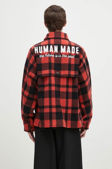 Košeľa Human Made Oversize Wool Hunting Jacket Červená | HM28JK031, 0