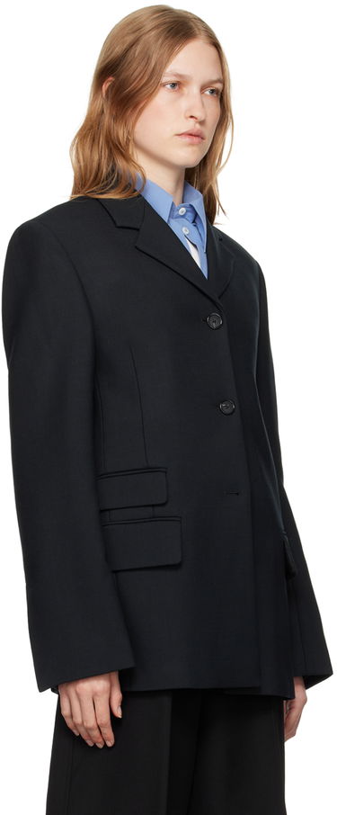Bunda TOTEME TOTEME Straight Single-Breasted Blazer Čierna | 244-WRZ0045-FB0061, 3