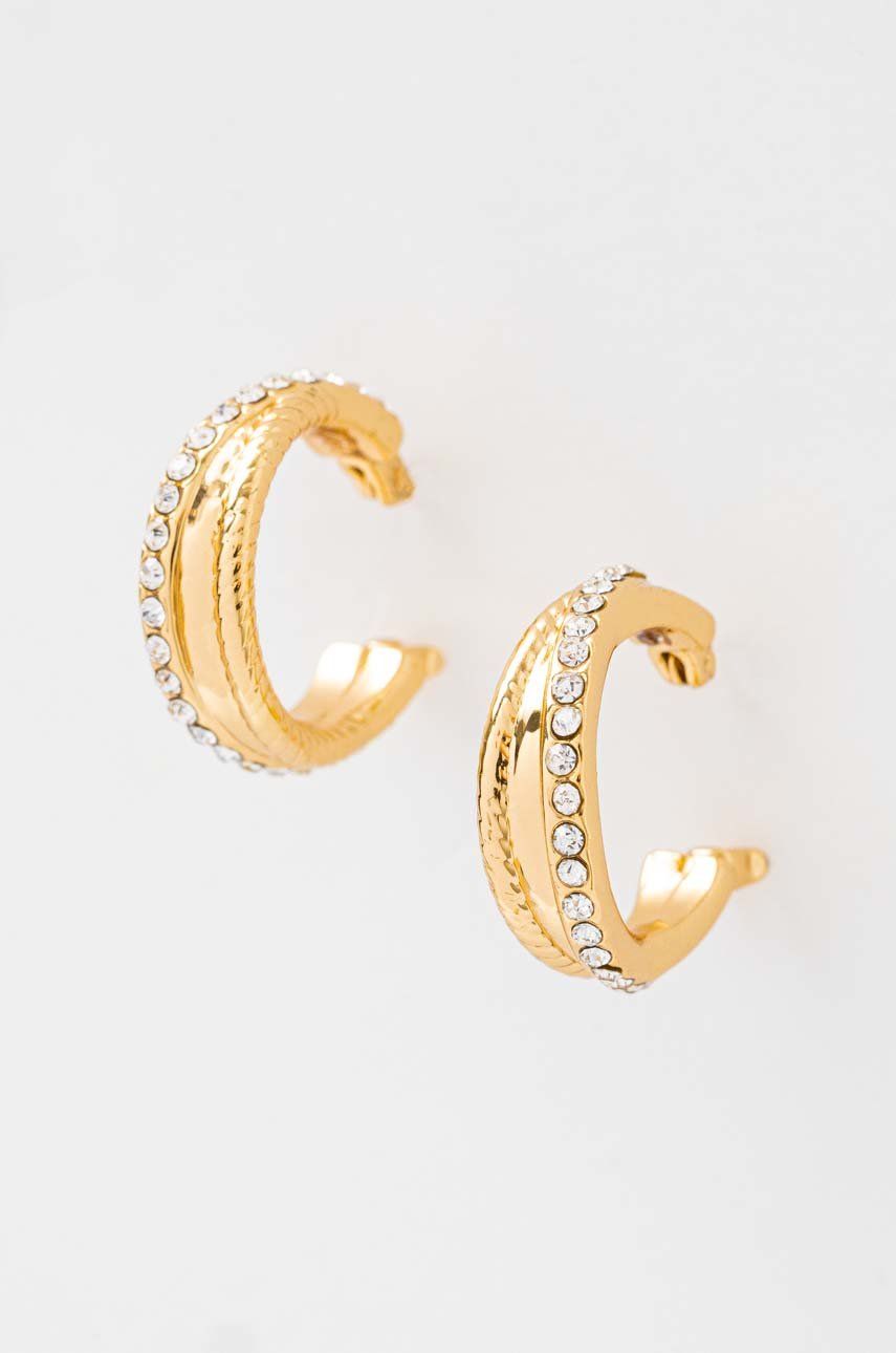 Náušnice Polo by Ralph Lauren Lauren Ralph Lauren Gold-Tone Crystal Cuff Earrings Metalická | 14G00236, 0