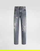 Distressed Denim Trousers