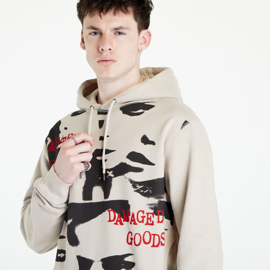 Mikina Wasted Paris Side Pocket Damaged Goods Hoodie Béžová | 0399007930, 1
