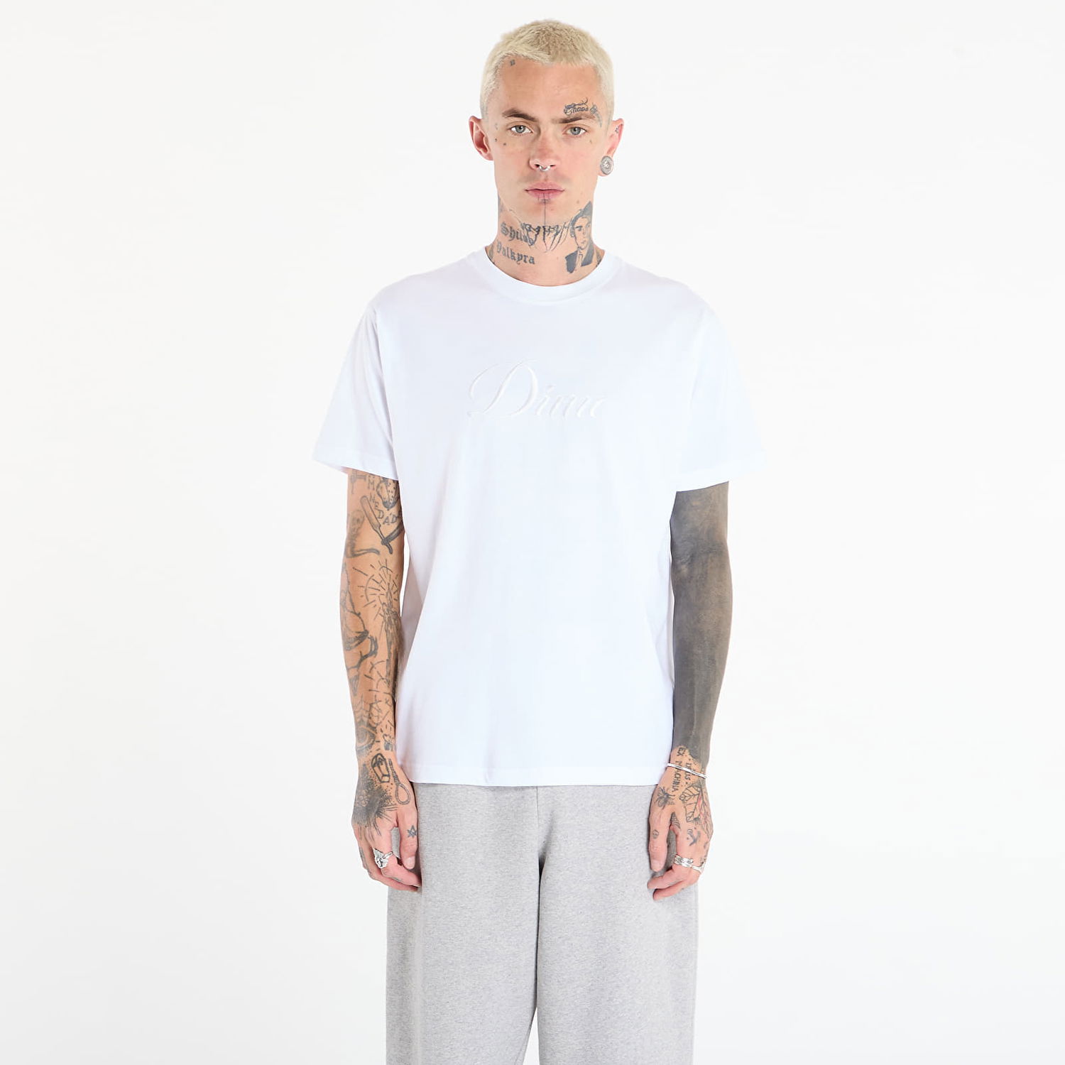 Tričko Dime Dime Cursive T-Shirt Biela | DIMEFA2574WHT, 0