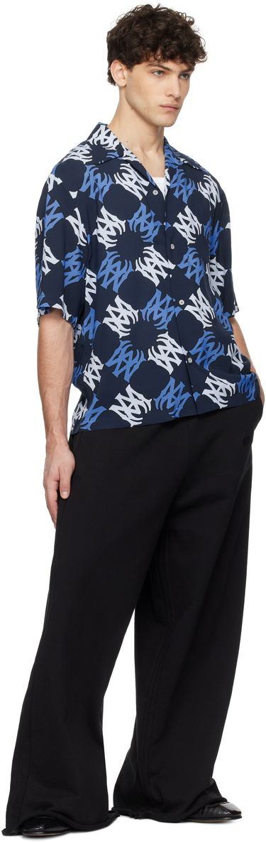 Košeľa AMIRI AMIRI MA Quad Bowling Shirt Navy | AMSTCA1080, 3