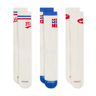 Ponožky Nike Everyday Plus Mid-Calf Socks (3 Pairs) Biela | HJ9336-901, 3