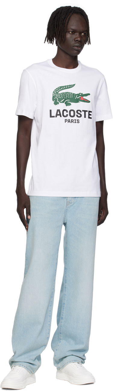 Tričko Lacoste Lacoste Croc Originals T-Shirt Biela | TH5634_001, 3