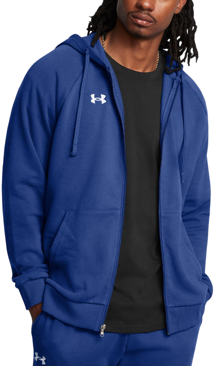 Mikina Under Armour Rival Fleece Full-Zip Hoodie Modrá | 1379767-432