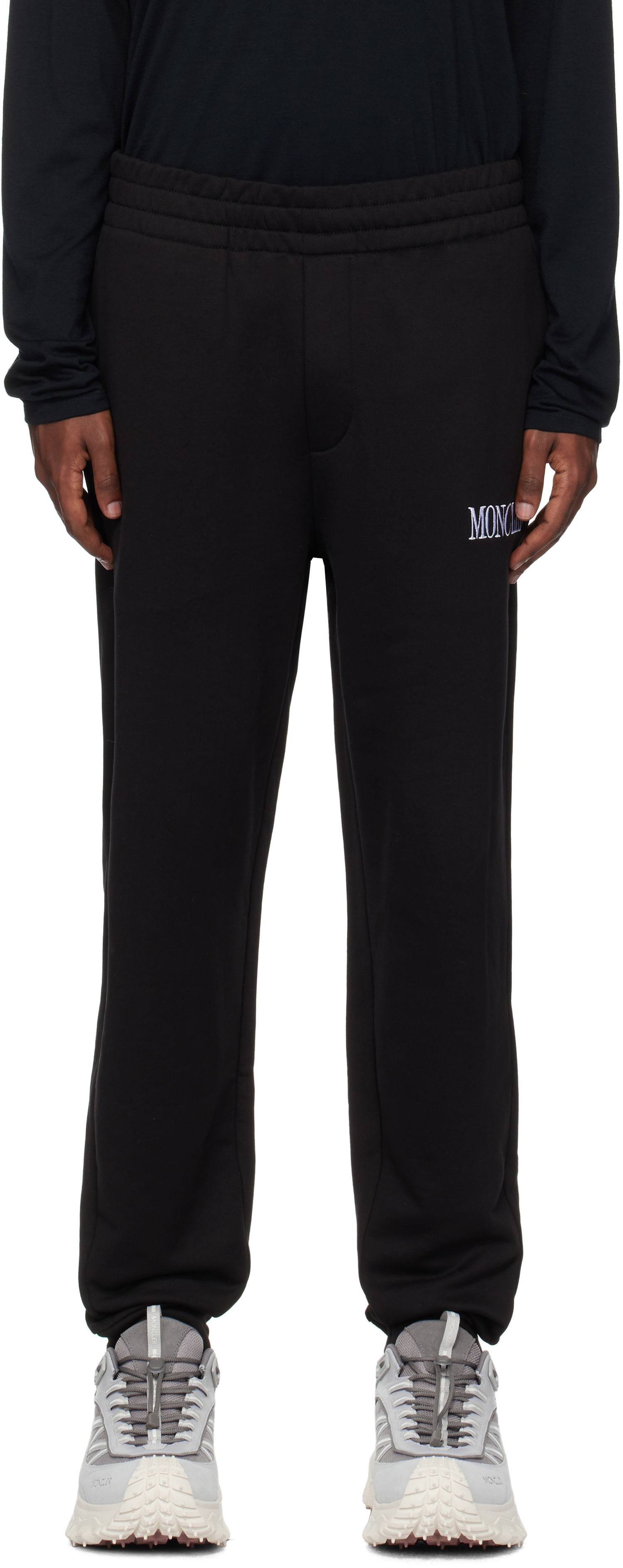 Tepláky Moncler Logo Sweatpants Čierna | J20918H00012809KR, 0