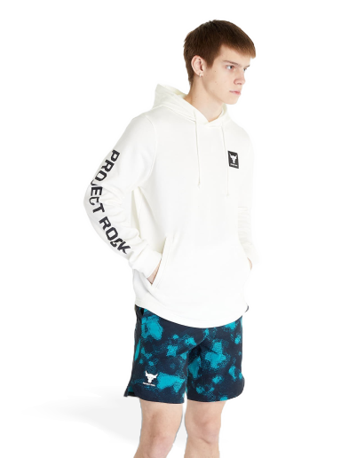 Mikina Under Armour Project Rock Terry Hoodie Biela | 1377428-130