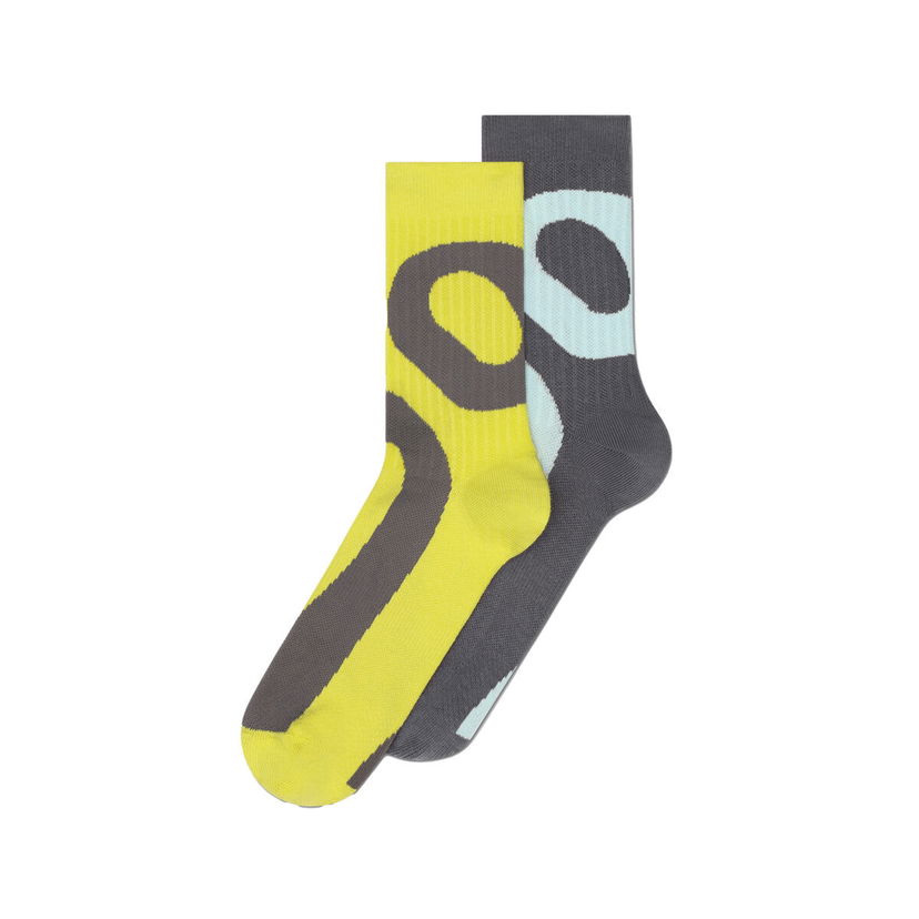 Ponožky On Running Liquid Logo Sock High 2-Pack Rôznofarebný | 2UF10133363