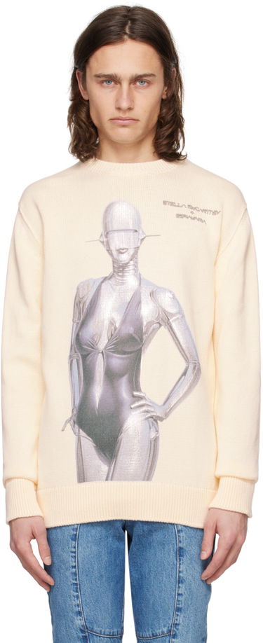 Sveter Stella McCartney Stella McCartney Embroidered Sweater Béžová | 6K07143S2480, 0