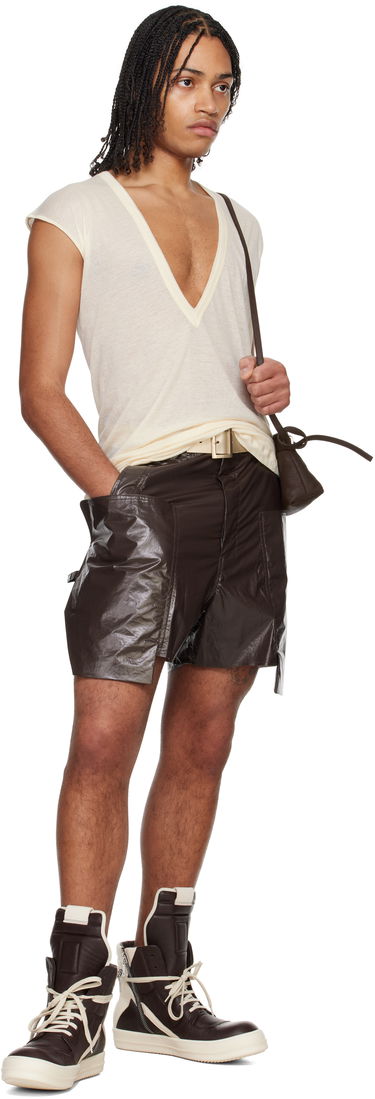 Opasok Rick Owens Rick Owens Stooges Metallic Belt Béžová | RA01E0683 LGEMGH, 2