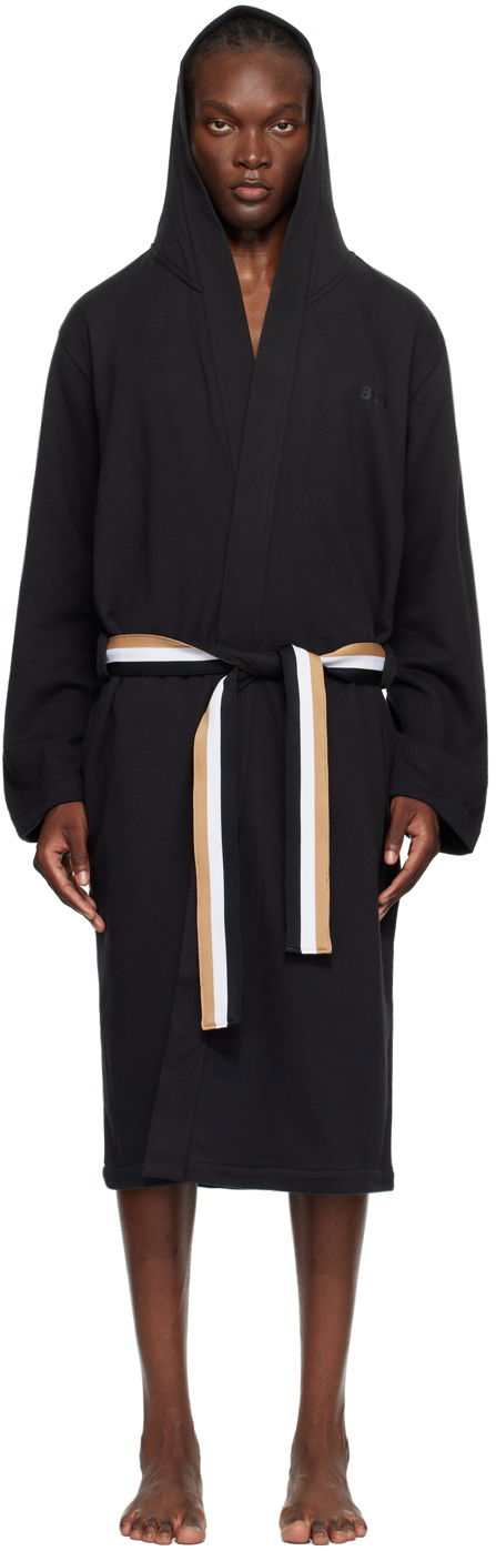 Oblečenie BOSS Black Hooded Robe Čierna | 50503142, 0