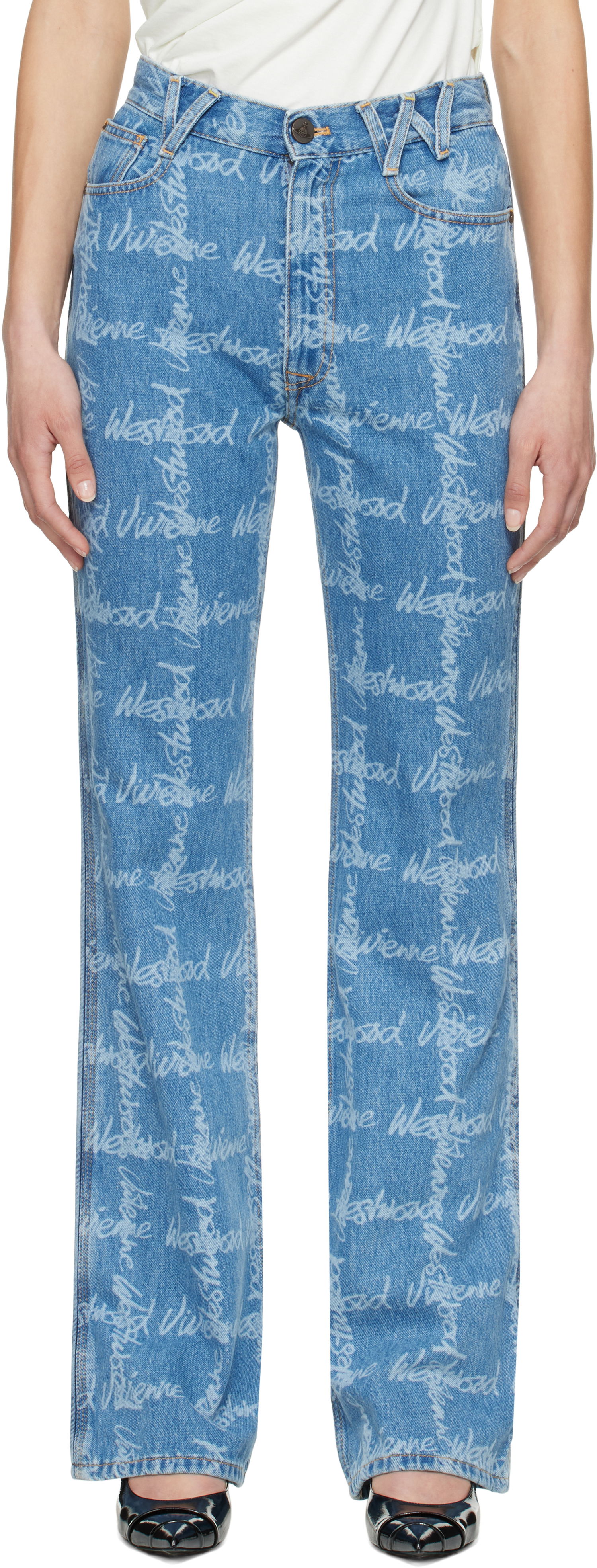 Džínsy Vivienne Westwood Vivienne Westwood Ray 5 Pocket Jeans Modrá | 1902002B-W014I-, 0