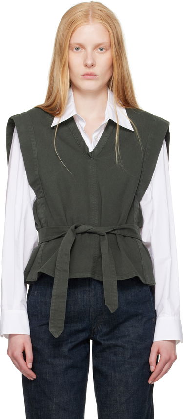 Vesta LEMAIRE Lemaire Chasuble Denim Top Zelené | TO1227 LD1040, 0
