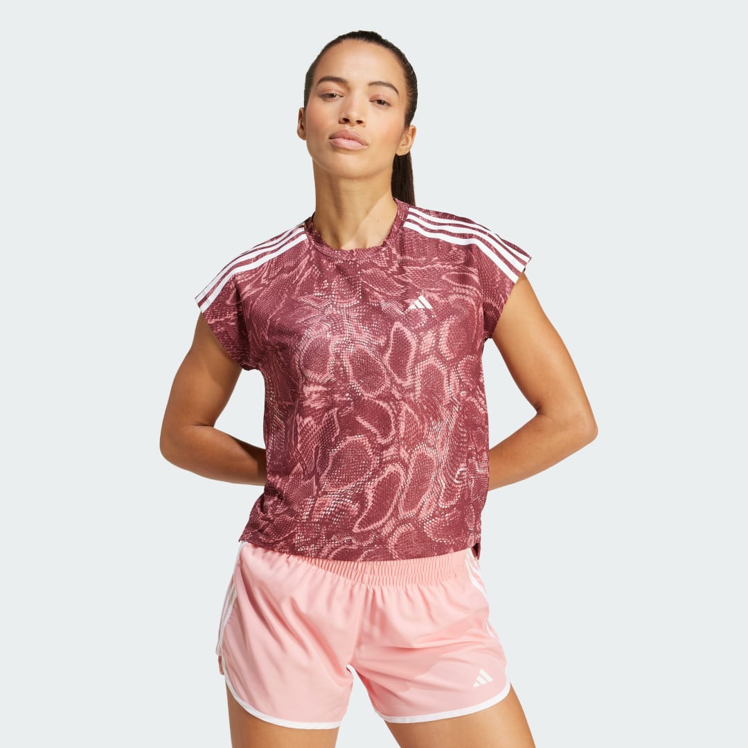 Tričko adidas Performance AEROREADY Fialová | IV9989, 0