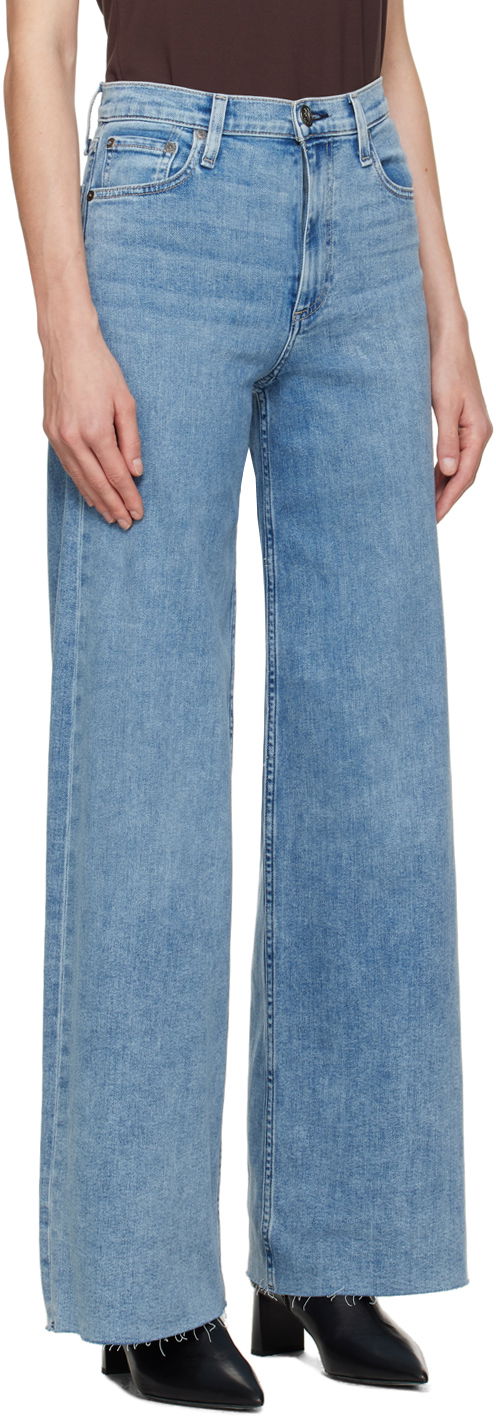 Džínsy rag & bone Rag & Bone Sofie Wide-Leg Jeans Modrá | WDD24S2952CLOT, 1
