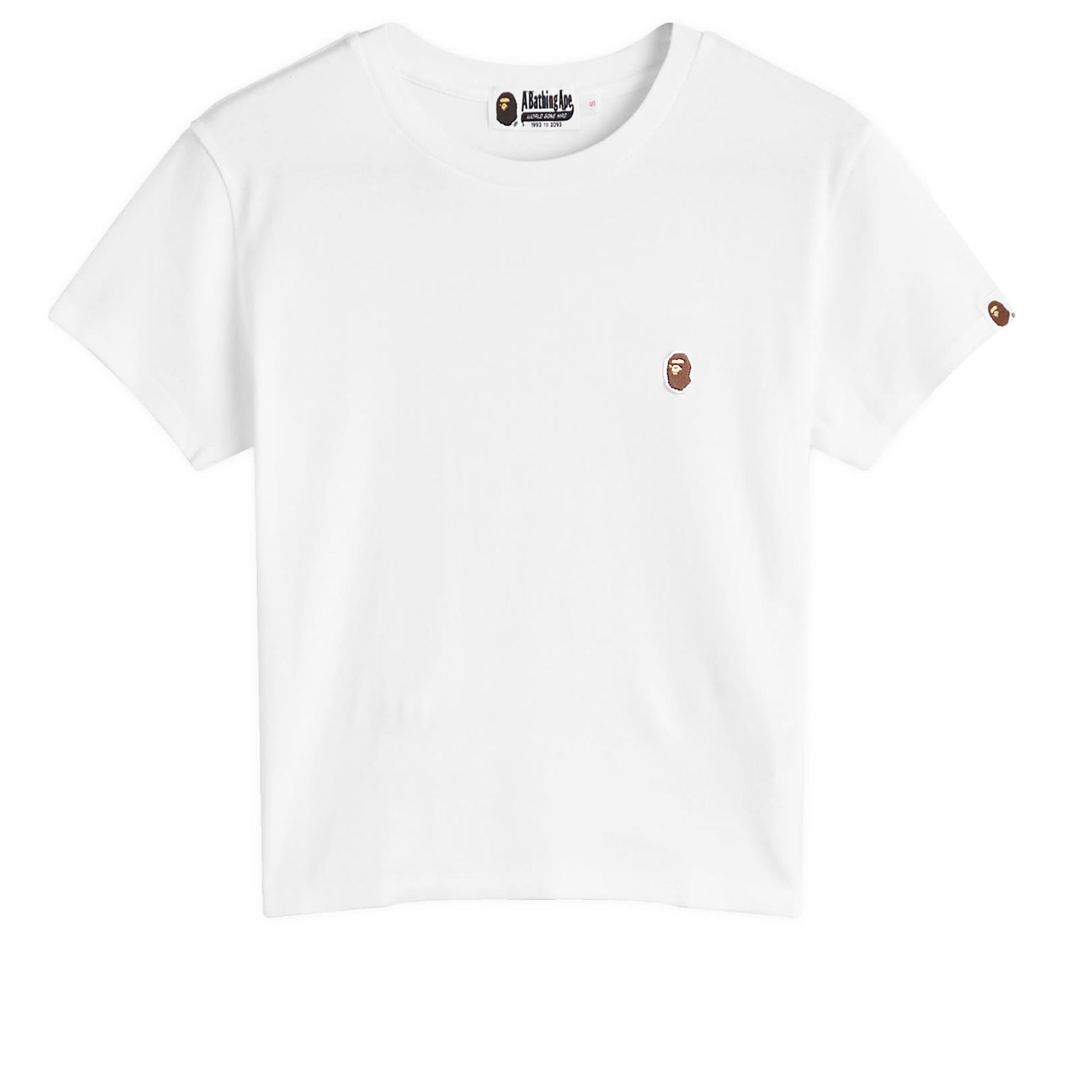 Crop Top BAPE One Point Cropped T-Shirt Biela | 001CSK802003L-WHT, 0