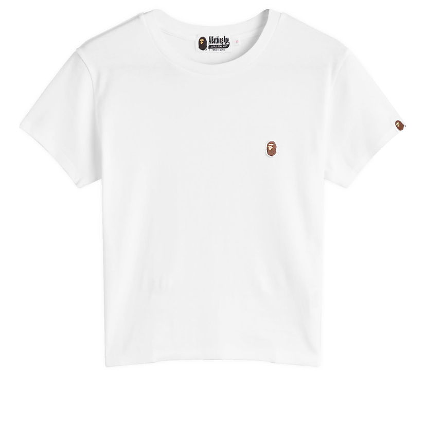 Crop Top BAPE One Point Cropped T-Shirt Biela | 001CSK802003L-WHT