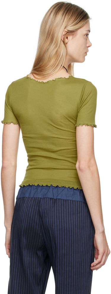 Tričko Baserange Baserange Gerrymandered Lettuce Edge T-Shirt Zelené | TOGE-CG-AU24, 2
