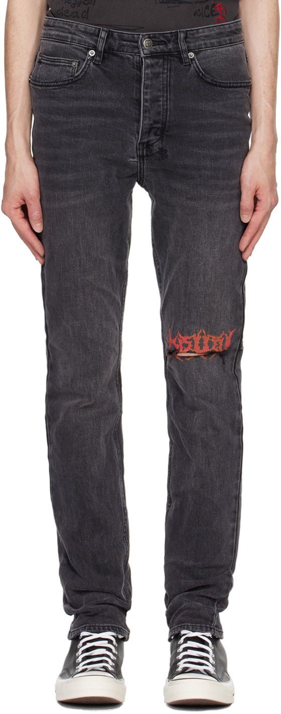 Džínsy Ksubi Chitch Angst Sabbath Jeans Čierna | MFA24DJ042